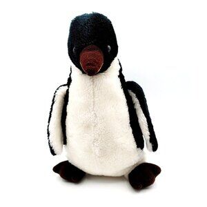 IKEA 13" Plush Stuffed Penguin Black White Vintage 80s